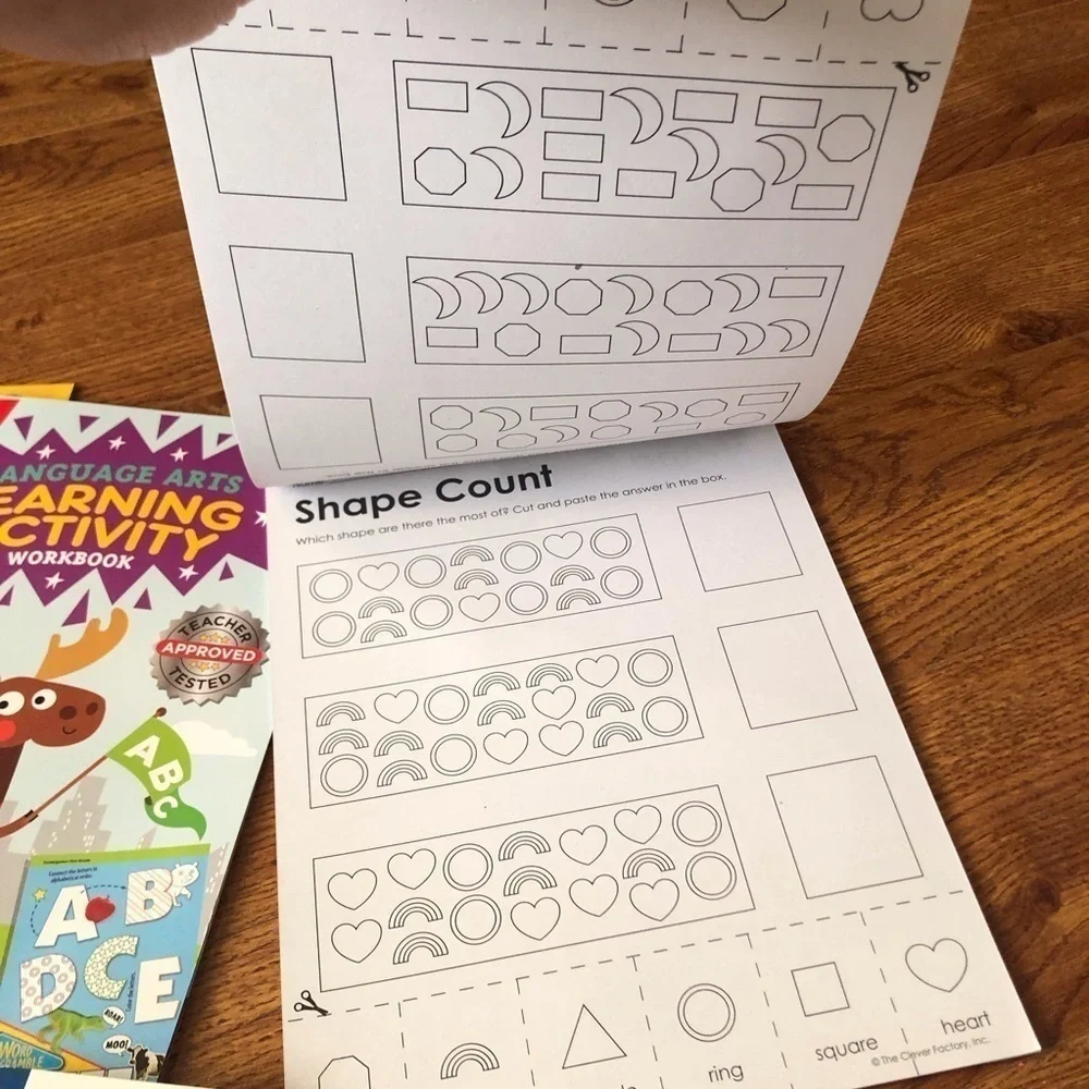 Early leaning practice worksheet bundle set of 5